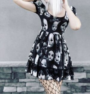 Dolls Kill Widow Wayward Souls Babydoll Dress Nwt Size XXS